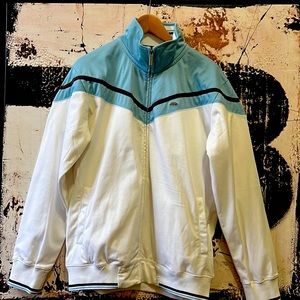 Eckō jacket light blue and white. Size Large